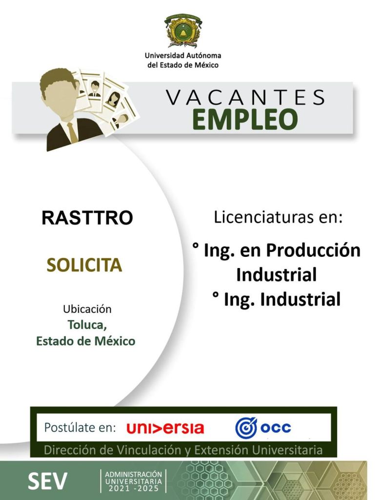 UAEMex vacantes empleo Toluca