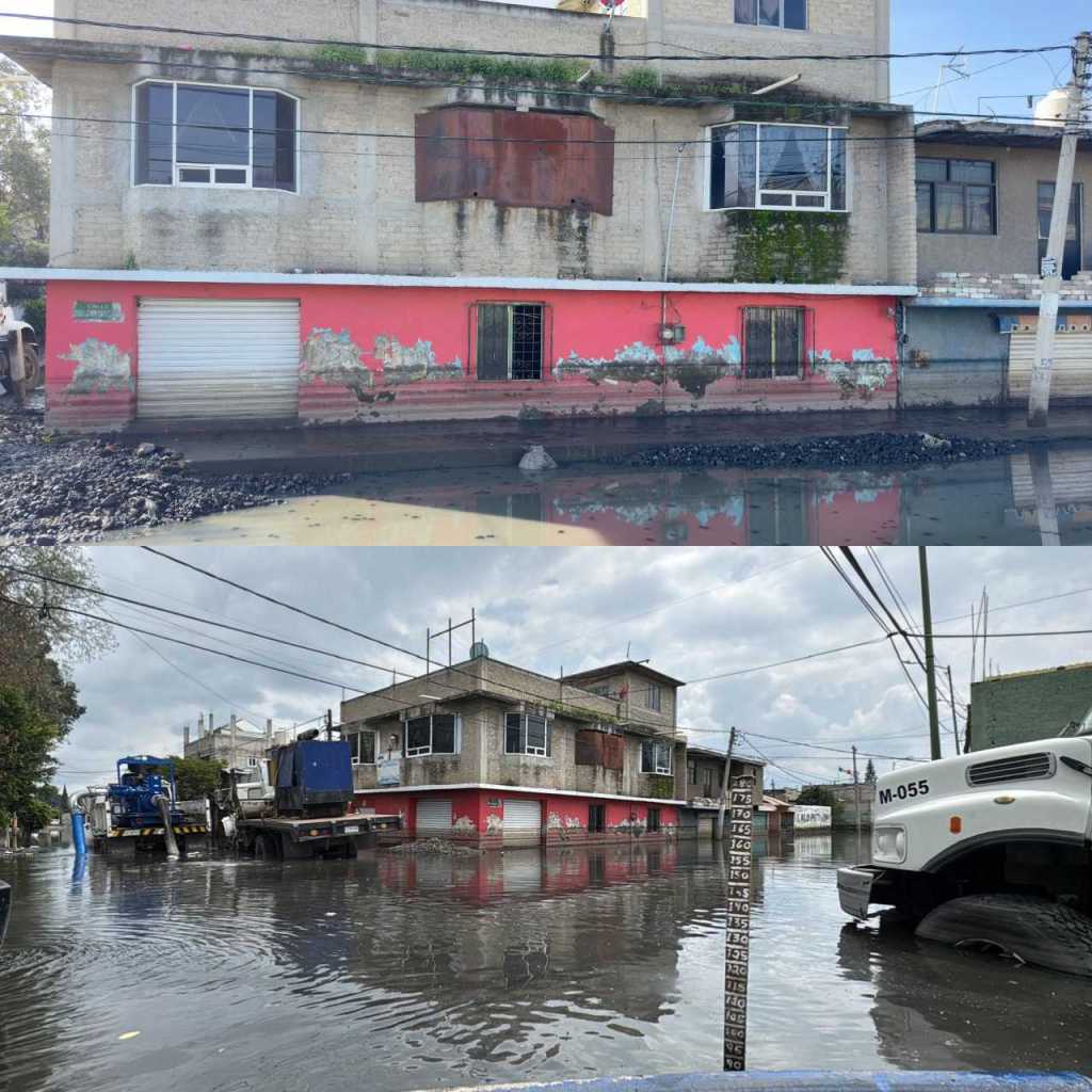Inundación en Chalco.