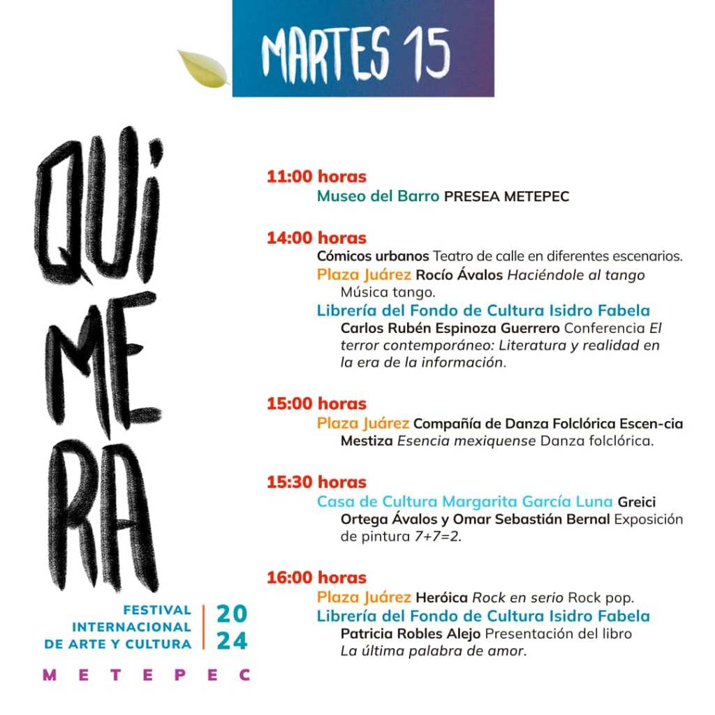 conciertos actividades Quimera 2024
