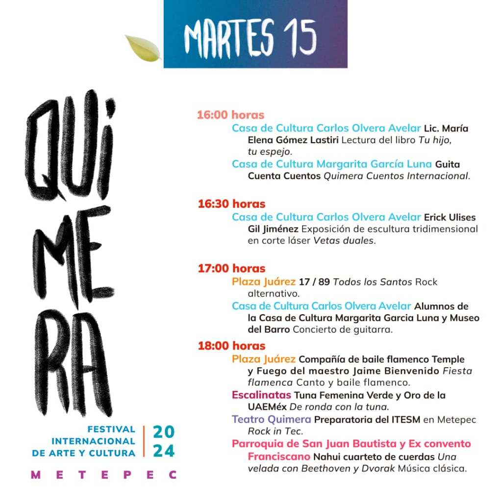 conciertos actividades Quimera 2024