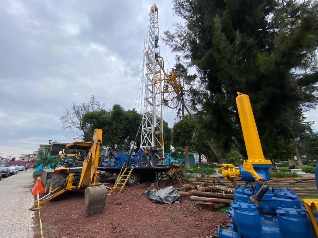 perforación pozo Jardín Zaragoza