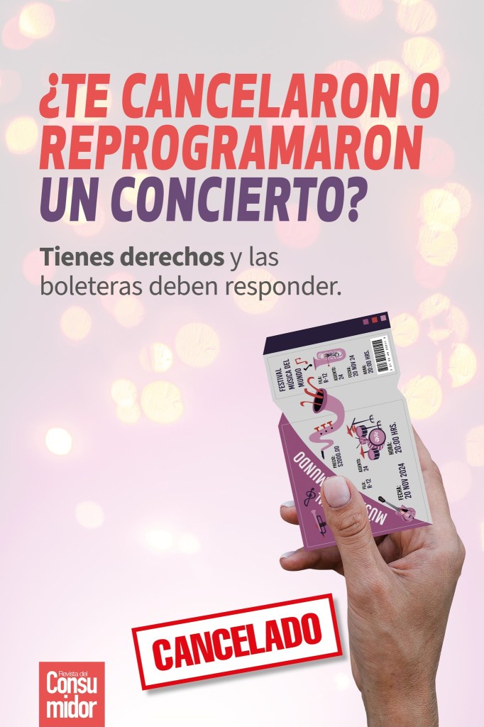 reclamar reembolso concierto