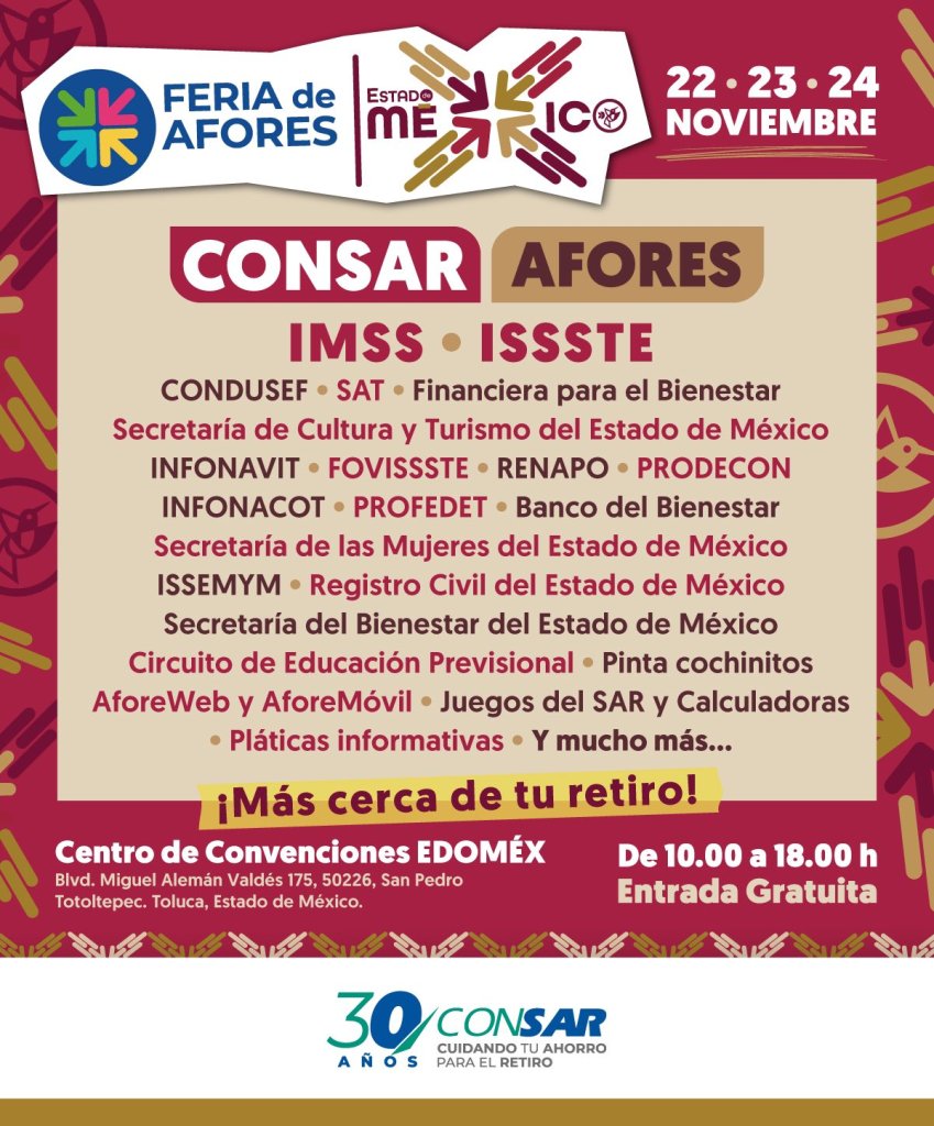 Feria de Afores 2024 Edomex