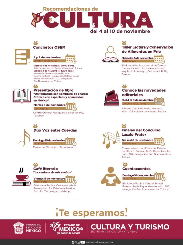 agenda Toluca Metepec