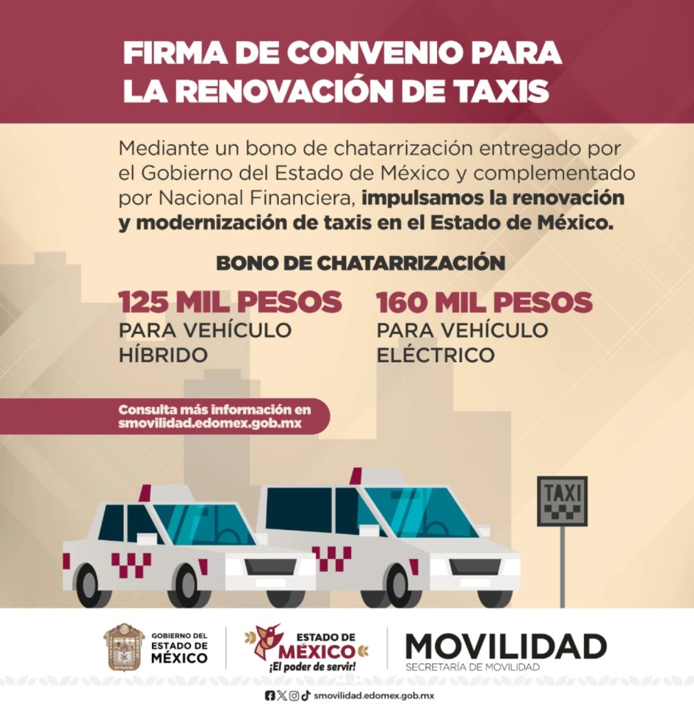 renovar taxi Edomex