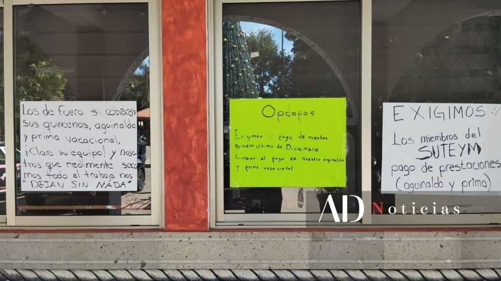 Ocuilan trabajadores toman ayuntamiento