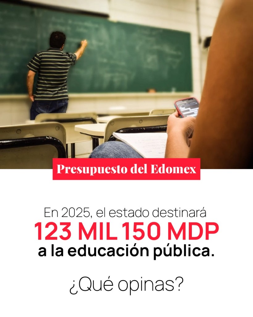 Educación presupuesto Edomex 2025