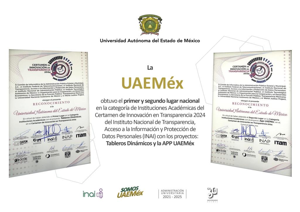 reconocimientos UAEMex 2024