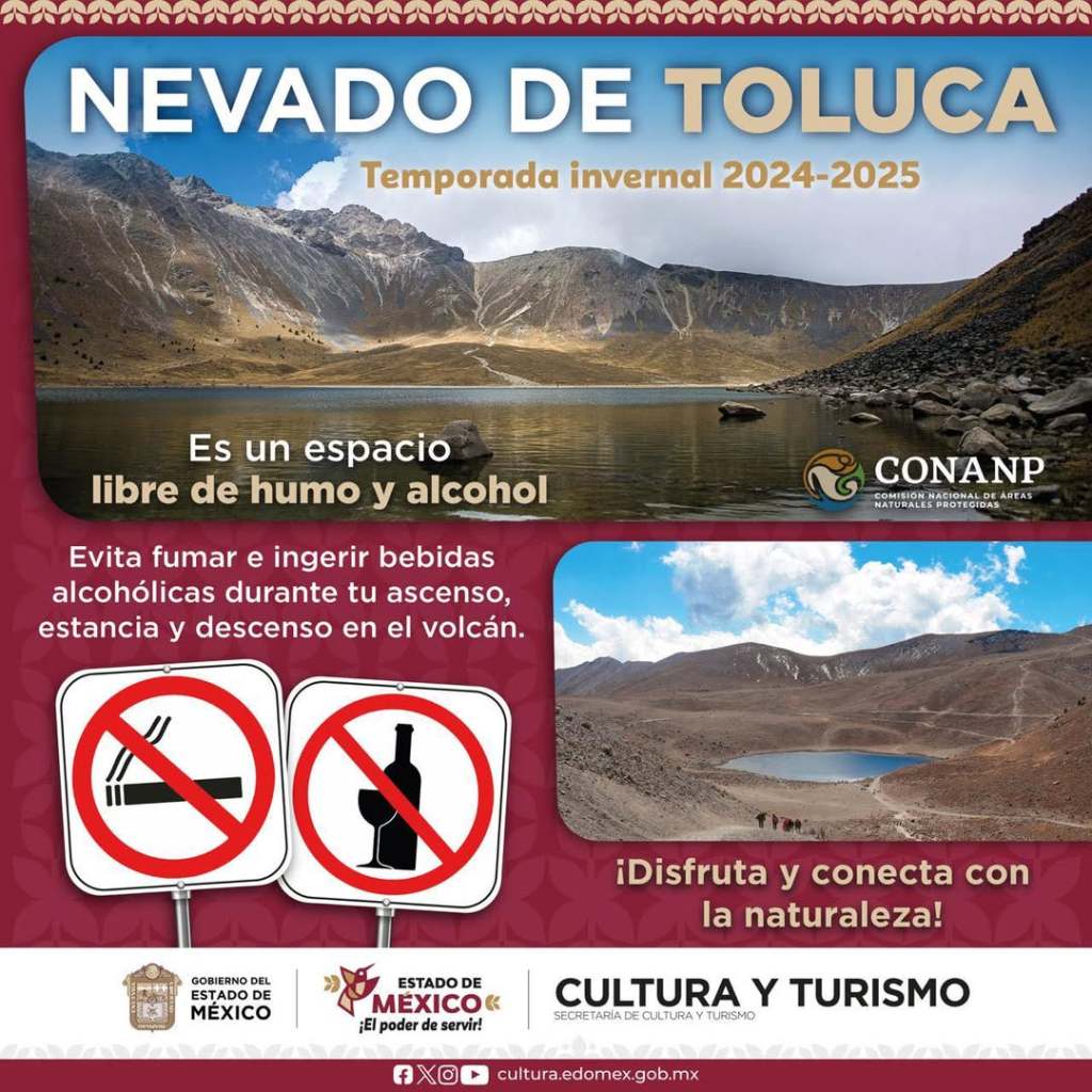 camionetas cráter Nevado Toluca