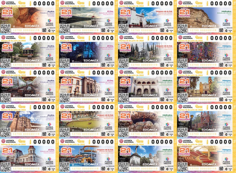 billetes especiales lotería Edomex