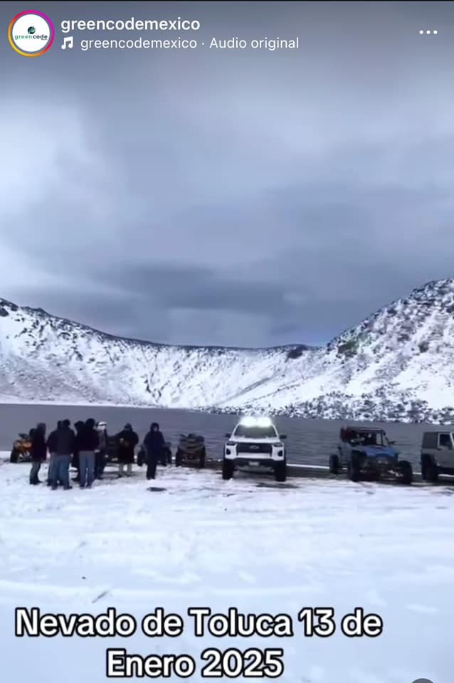 camionetas cráter Nevado Toluca