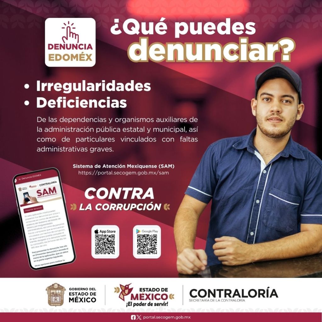 Aplicación móvil SAM corrupción
