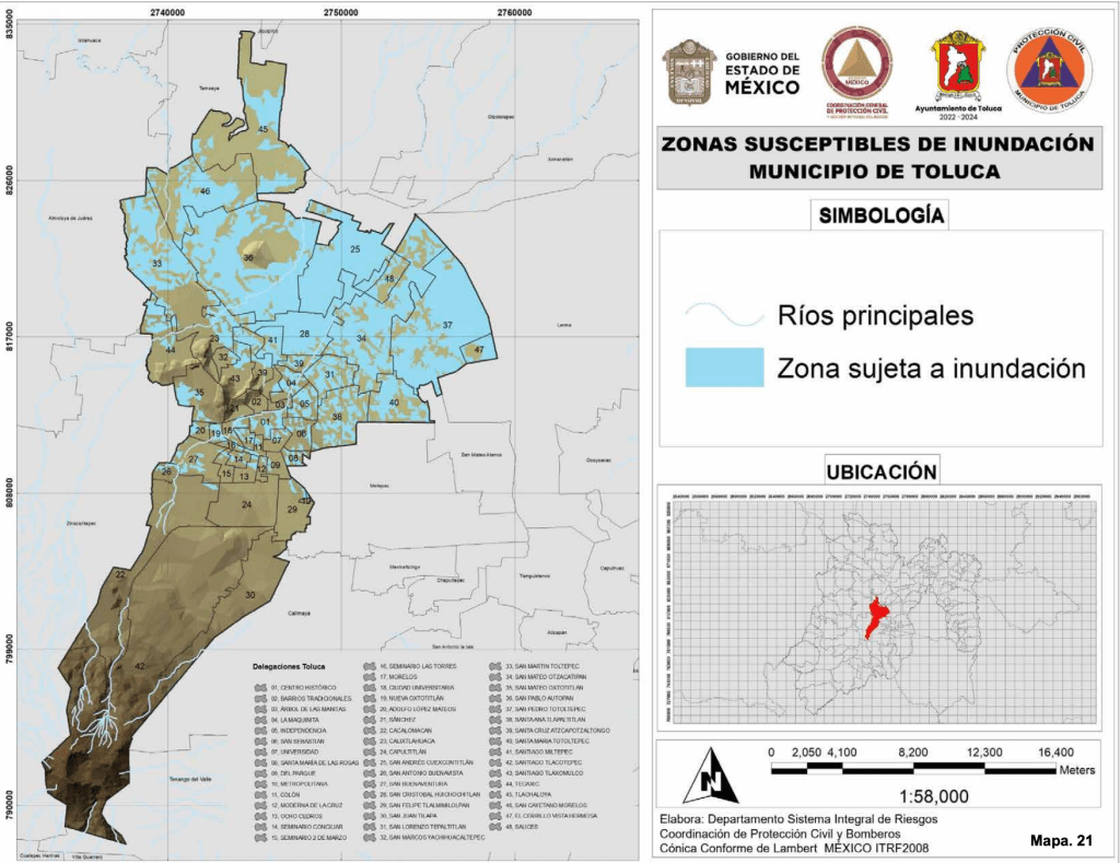 incendios e inundaciones en Edomex