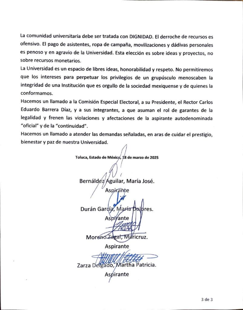 elección rectora UAEMéx