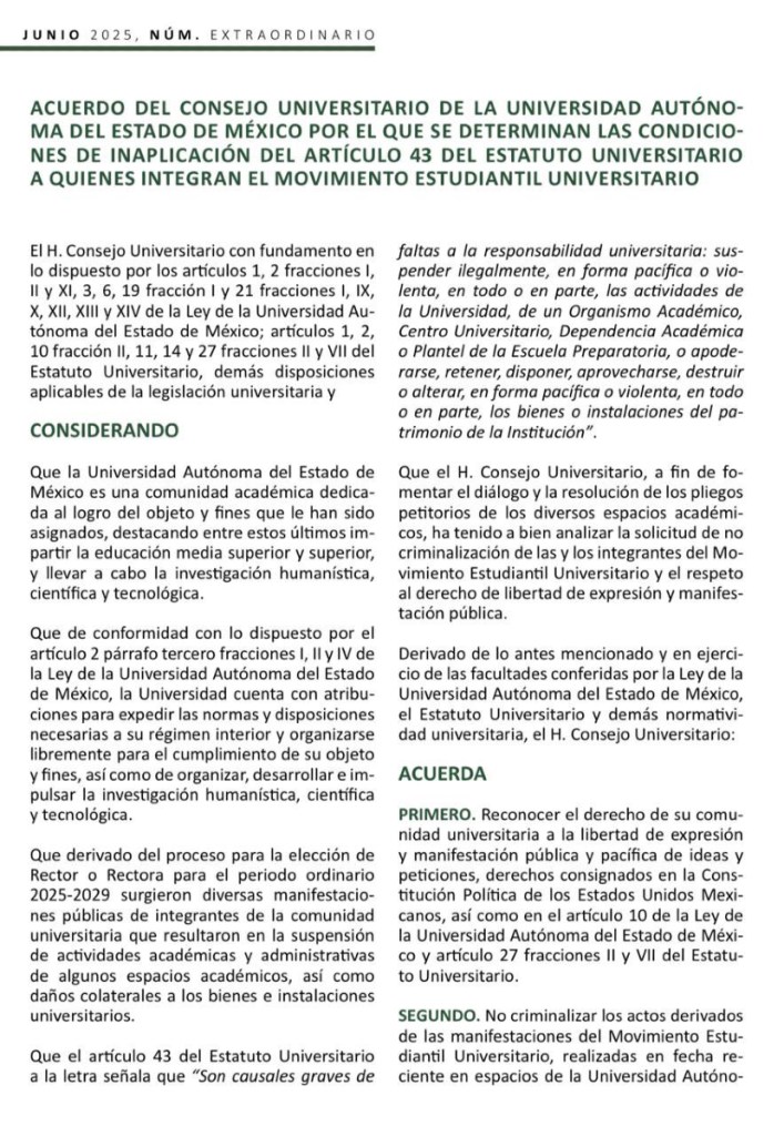 paro estudiantil UAEMéx