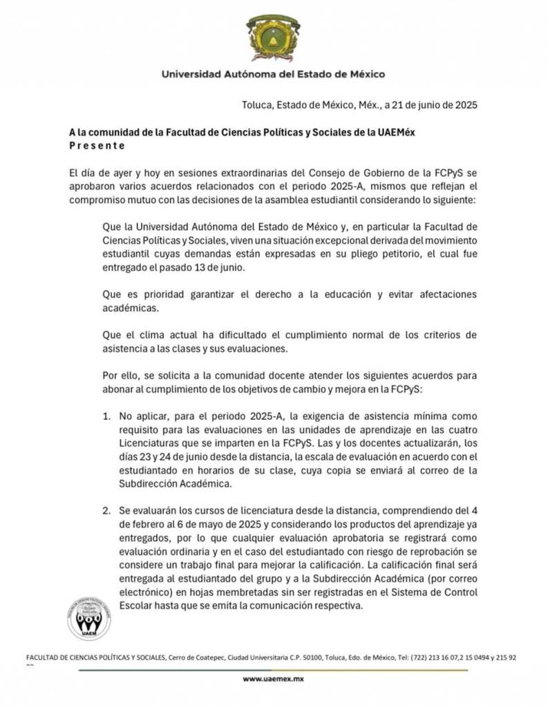 paro estudiantil UAEMéx