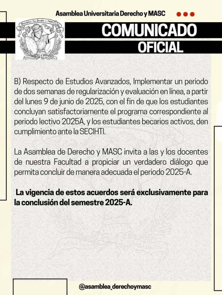 Derecho UAEMéx retomará clases