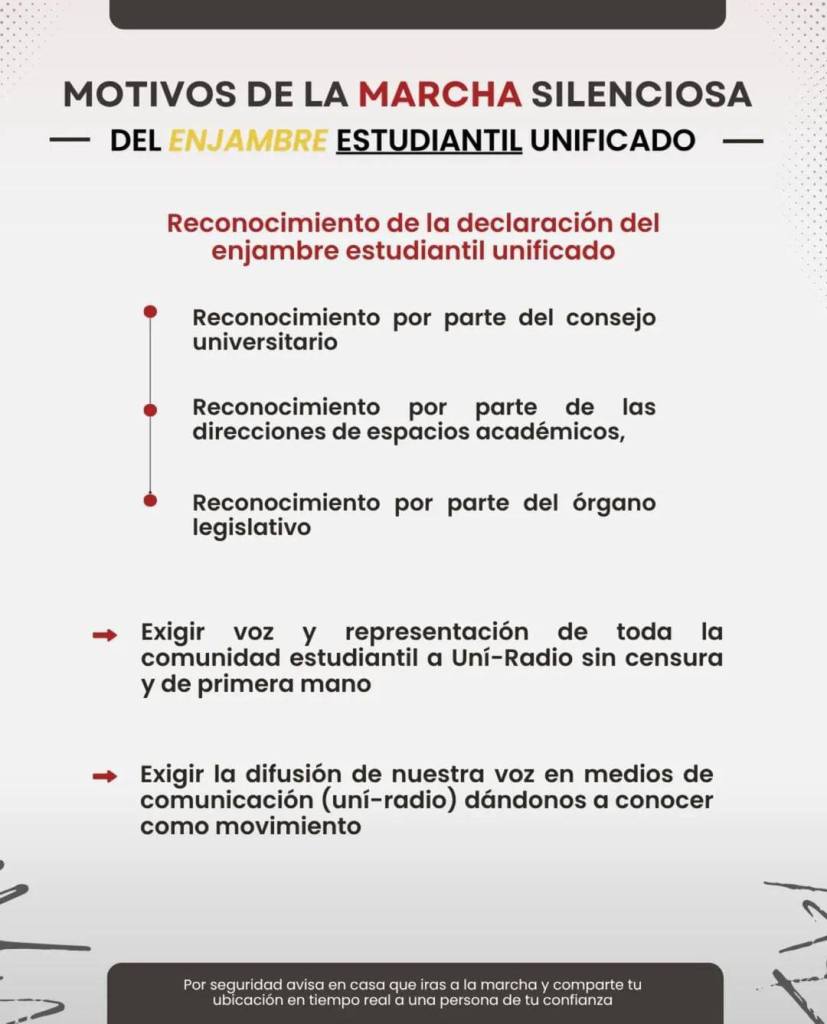 Marcha del silencio UAEMéx