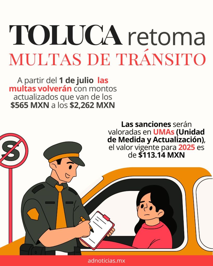 Multas de tránsito Toluca