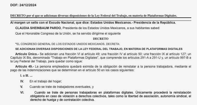 Reforma Ley Federal del Trabajo