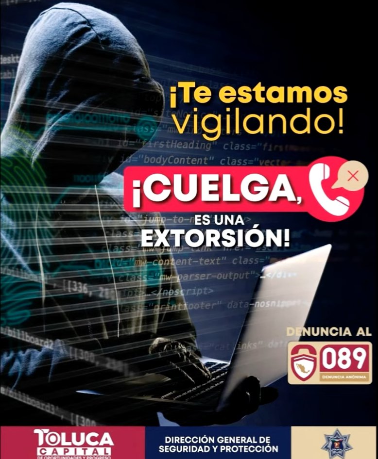 Extorsión telefónica Toluca