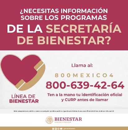 Tarjeta Bienestar reposición