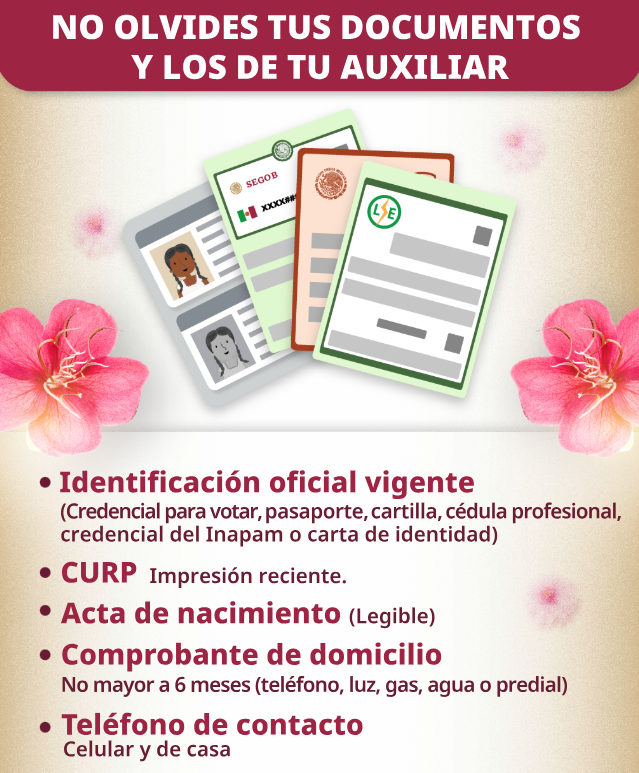 Calendario registro Pensión Bienestar