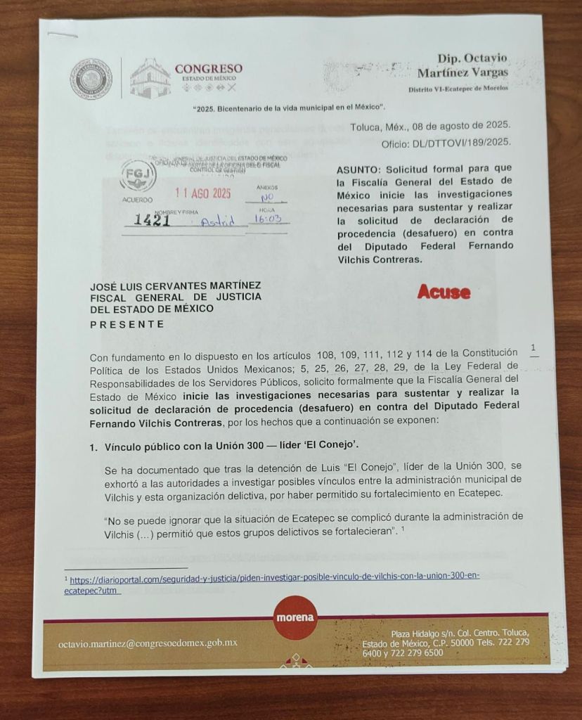 desafuero expresidente Ecatepec