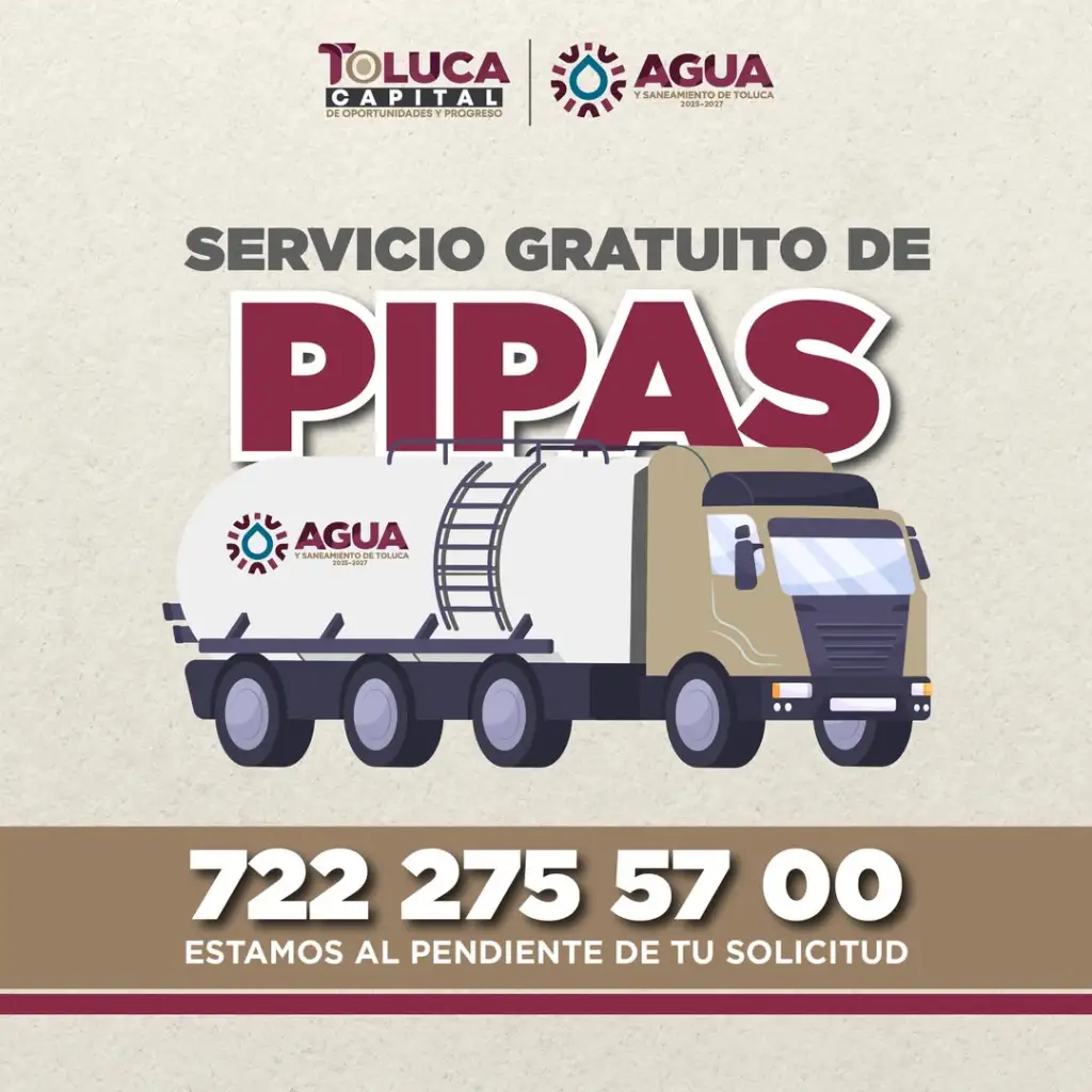 agua colonias Toluca 