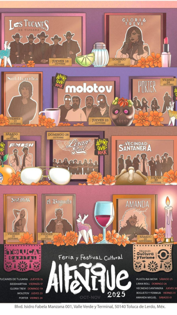 Lista completa artista Alfeñique 2025