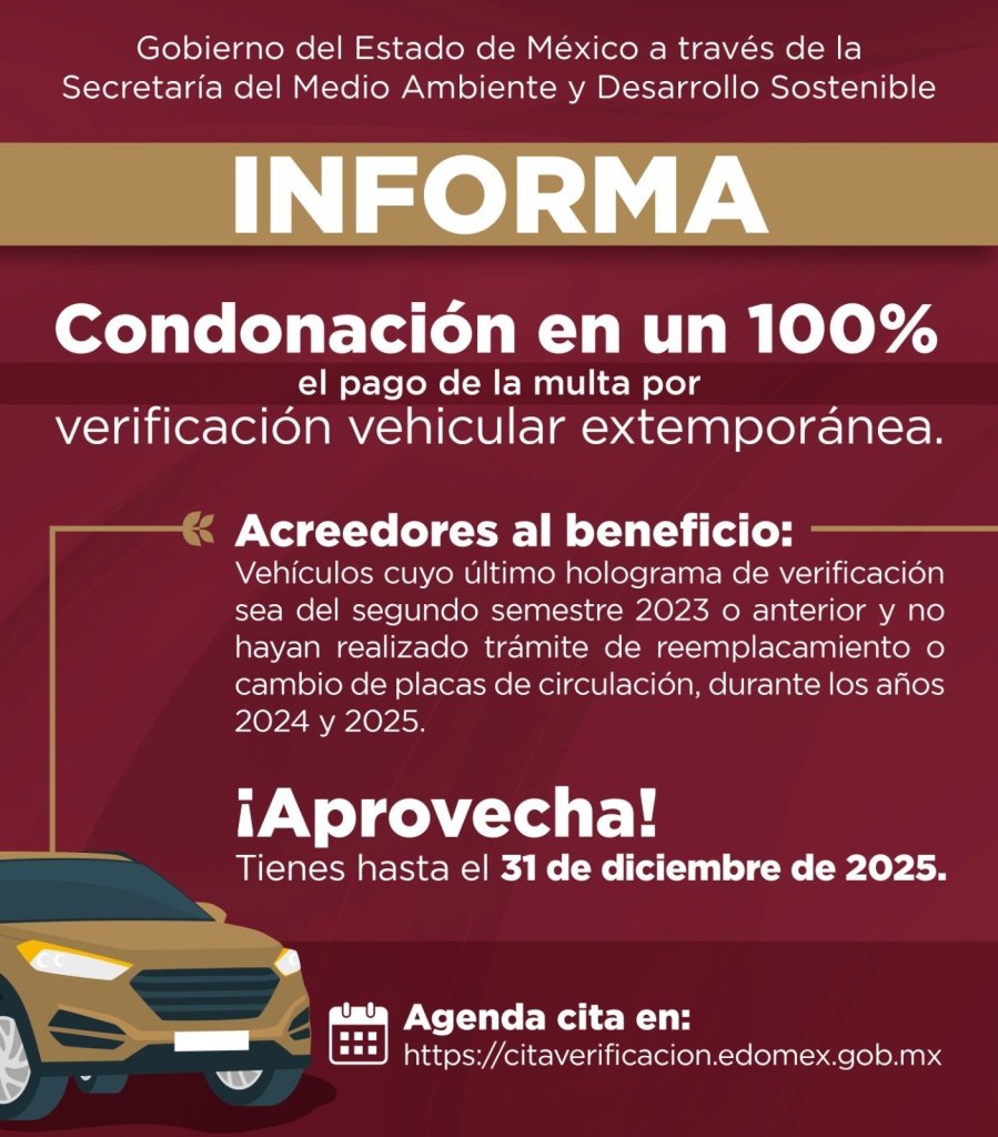 Verificación vehículos Edomex