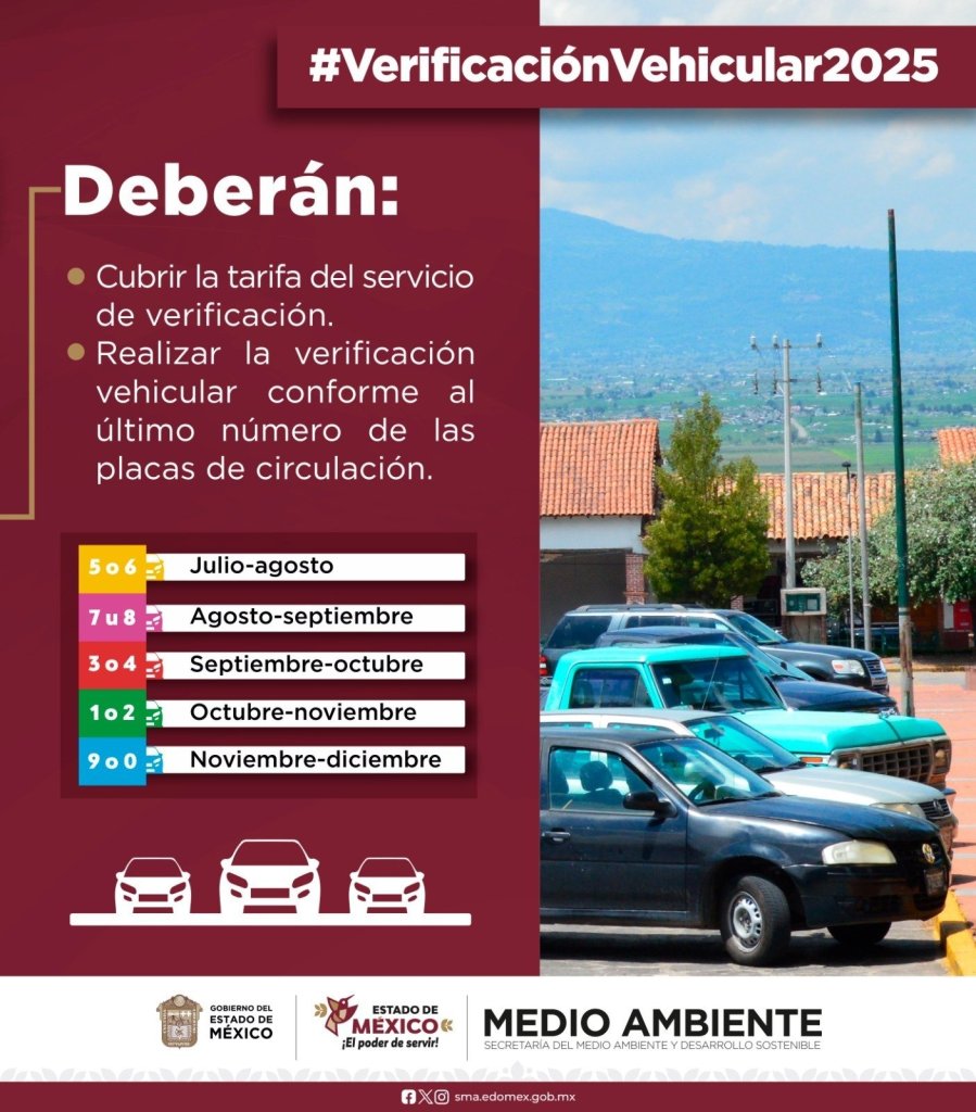 Verificación vehículos Edomex