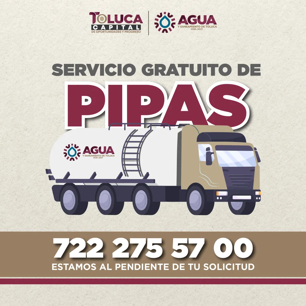 precios de agua pipas Toluca Edomex