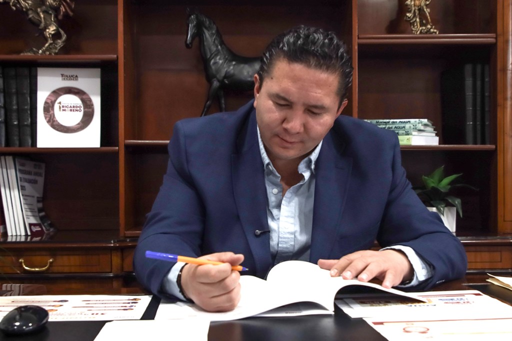 rehabilitación del tanque El Calvario Toluca