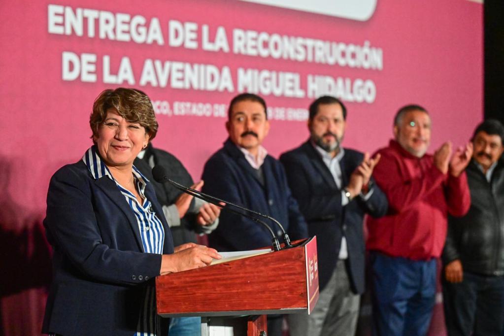 Reconstrucción avenida en Texcoco