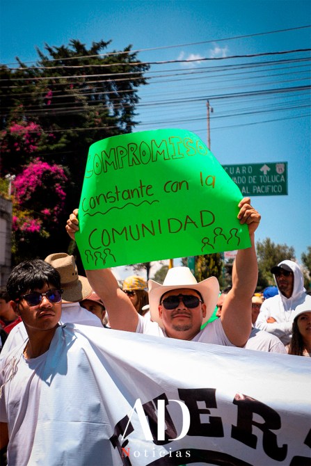 manifestación centros de rehabilitación en Toluca
