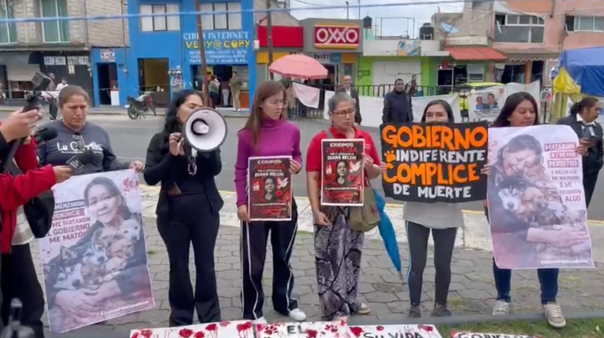 Protesta por derechos de los animales, mostrando pancartas que critican al gobierno y piden justicia por el maltrato a animales.